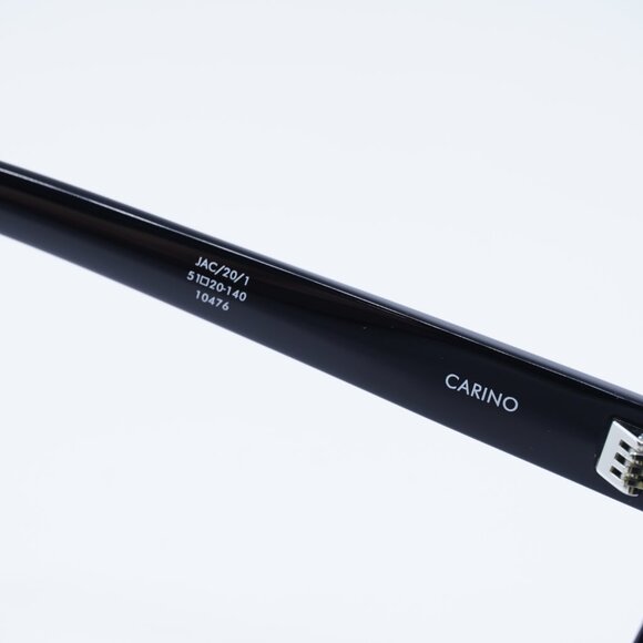 Jacquemus CARINO JAC/20 C1 Sunglasses Shiny Black Square Frame, Green Lenses - Picture 5 of 10